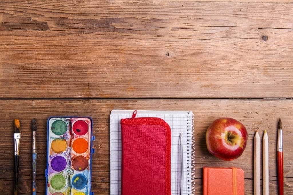 Back to school composition